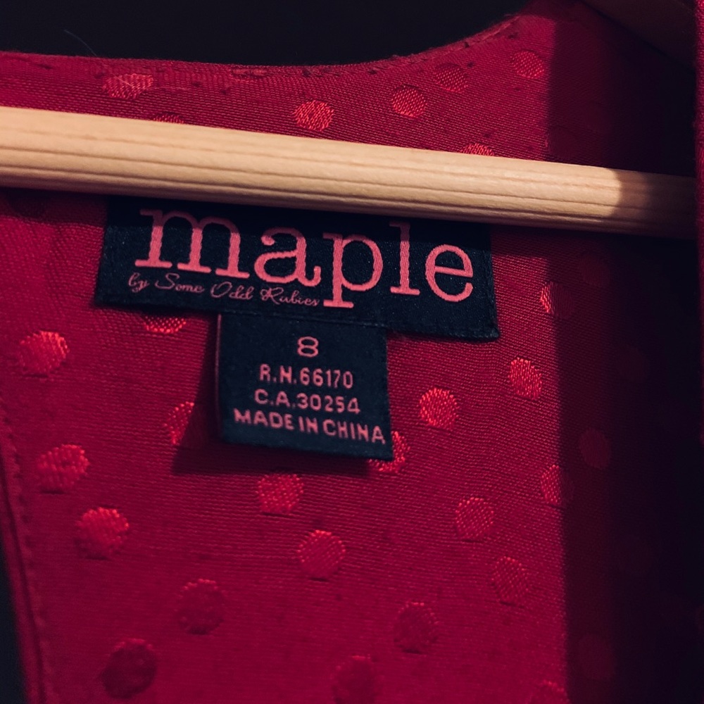 Maple By Some Odd Rubies Raspberry Dot Dress - image 4